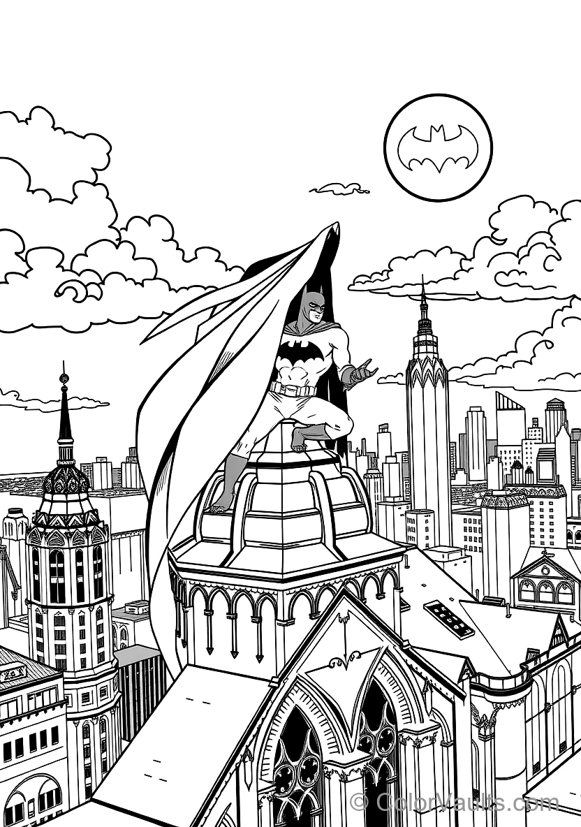 DC - Batman coloring page 2