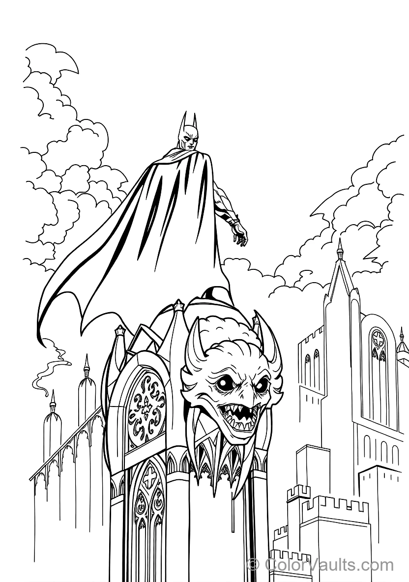 DC - Batman coloring page 3