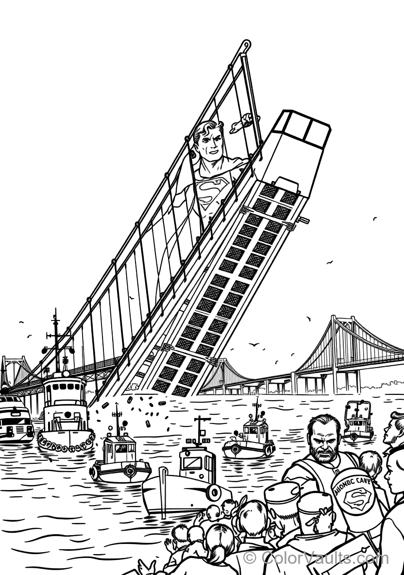 DC - Superman coloring page 2