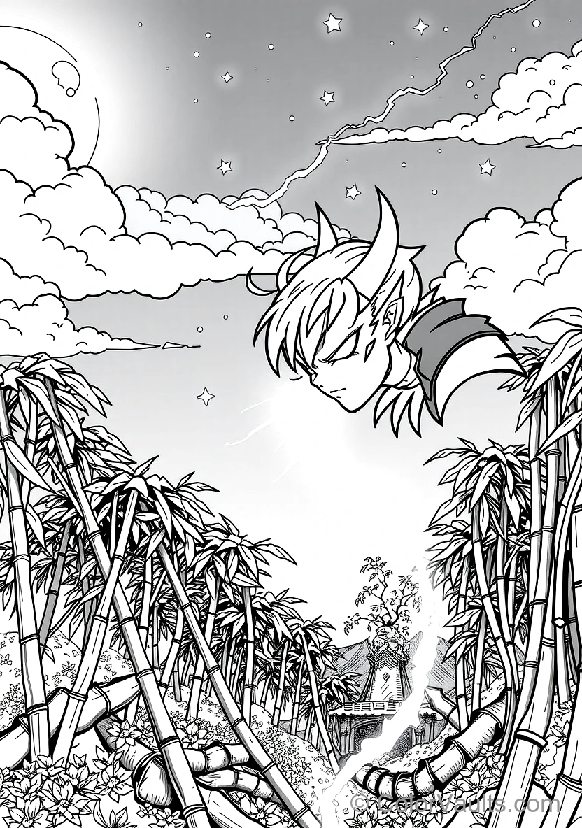 Zenitsu Agatsuma Asleep with Glowing Lightning Eyes