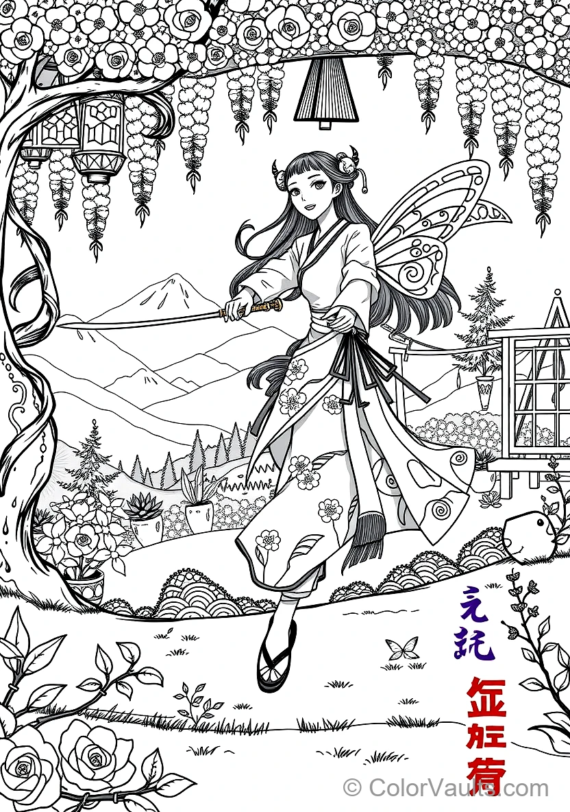 Shinobu Kocho the Insect Hashira with Butterfly Wing