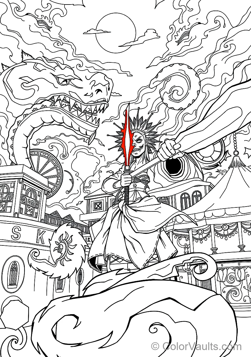 Tanjiro Kamado in Sun Breathing Hinokami Kagura Dance