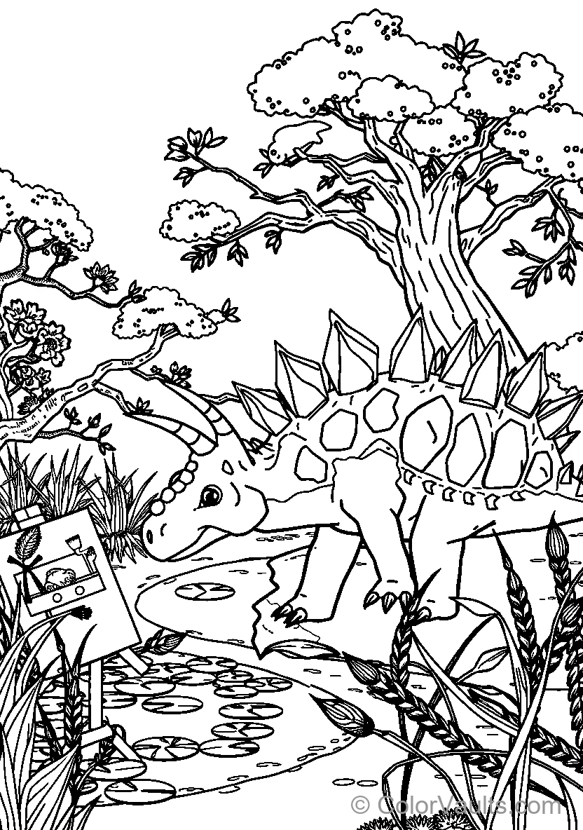 Dinosaur Adventures coloring page 2