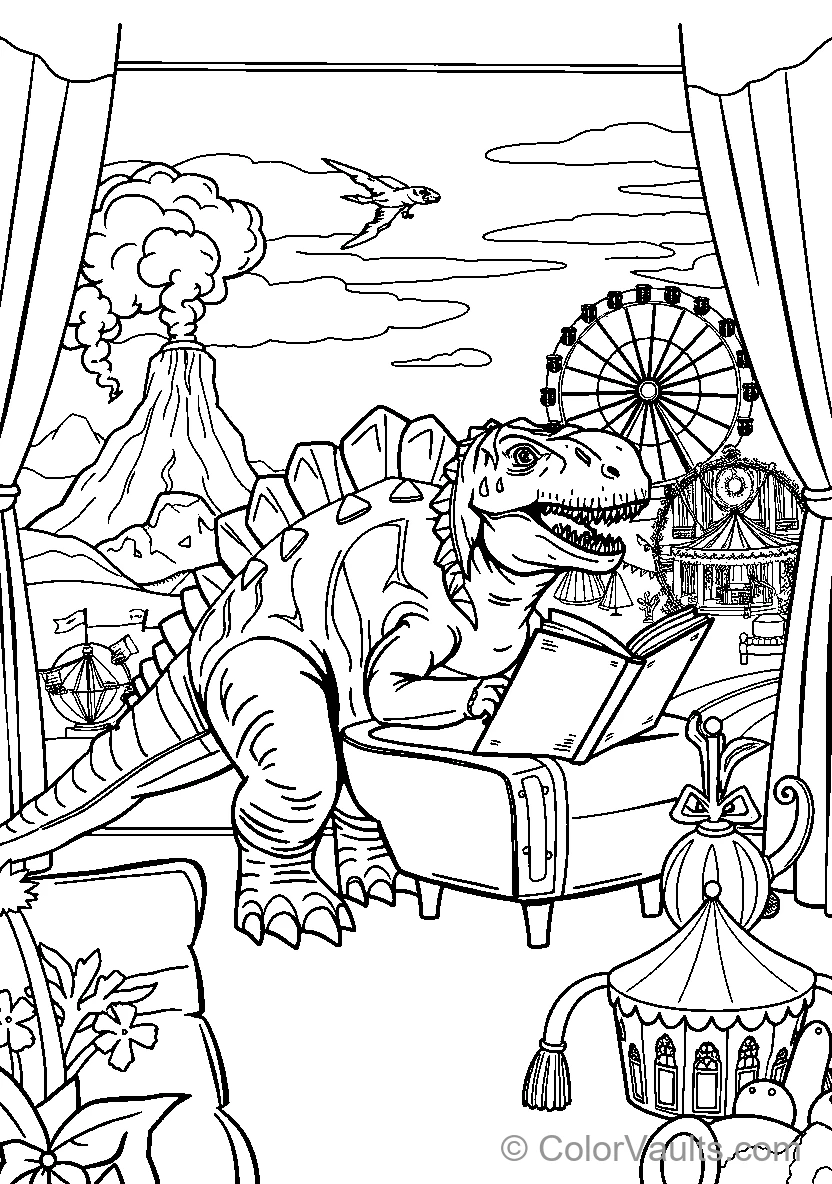 Dinosaur Reading Time (Scene 2)