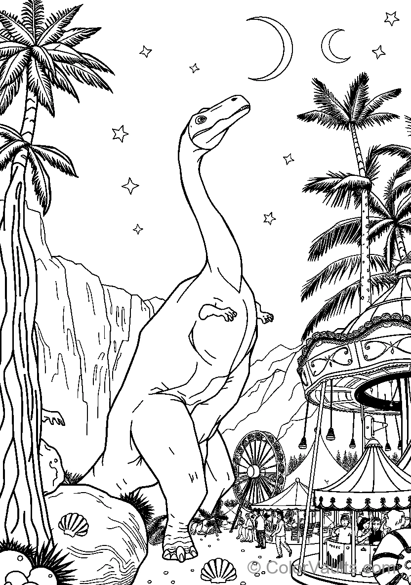 Dinosaur At Carnival