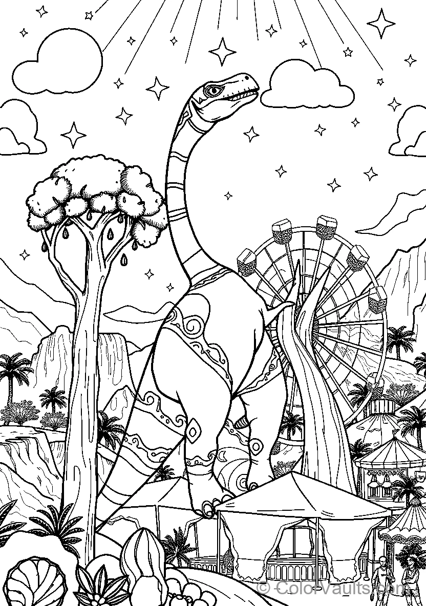 Dinosaur At Carnival (Scene 2)