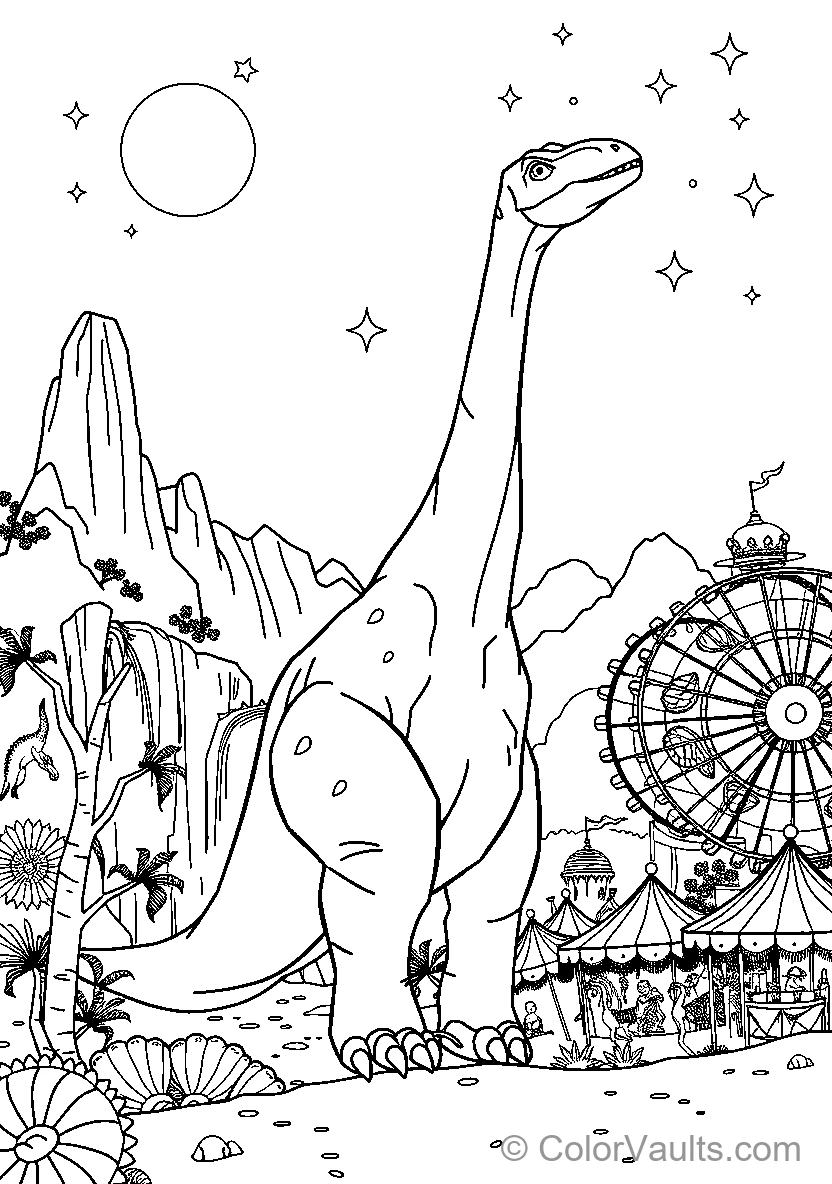 Dinosaur At Carnival (Scene 3)