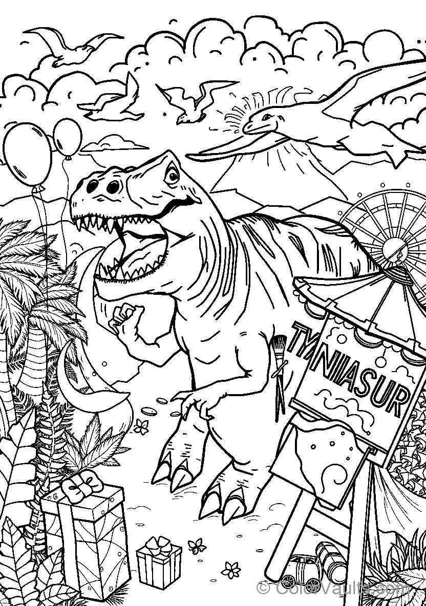 Dinosaur At The Carnival (Scene 4)