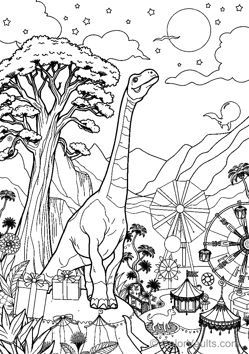 Dinosaur At The Carnival (Scene 5)