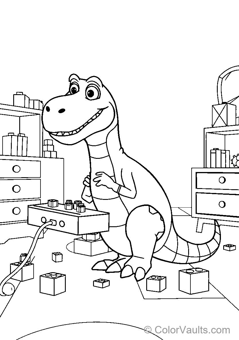 Dinosaur Building avec Toy Blocks