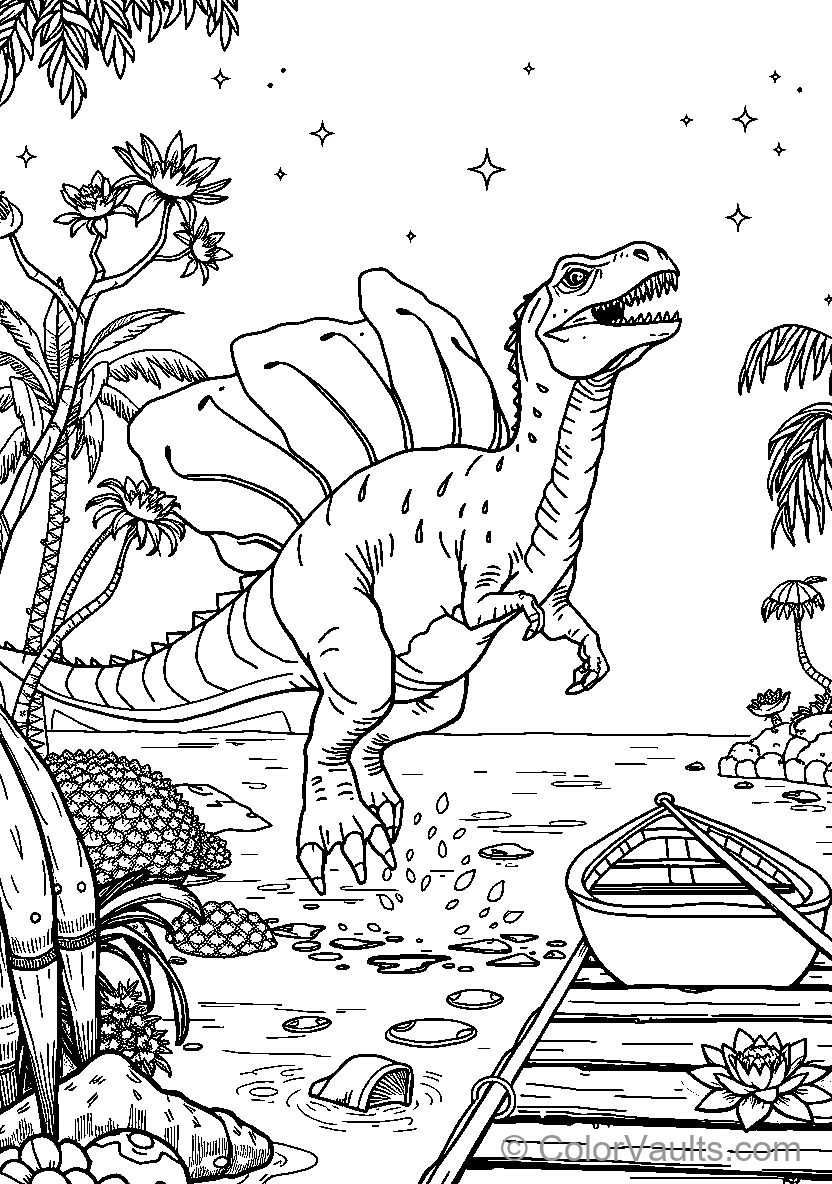 Dinosaur By The Water