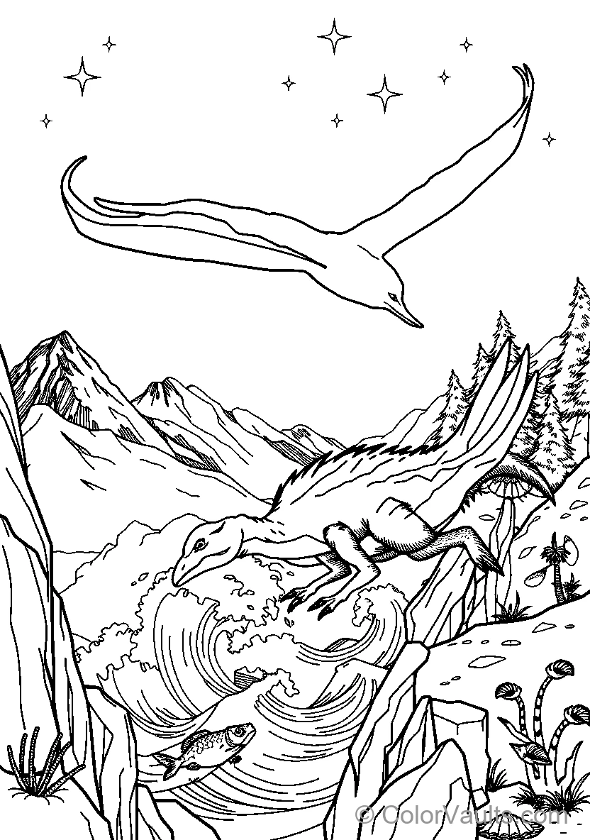 Dinosaur In Flight