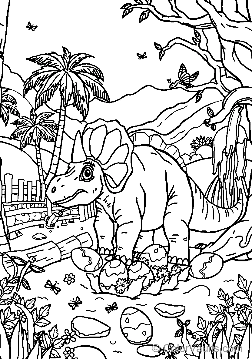 Dinosaur In The Jungle (Scene 2)