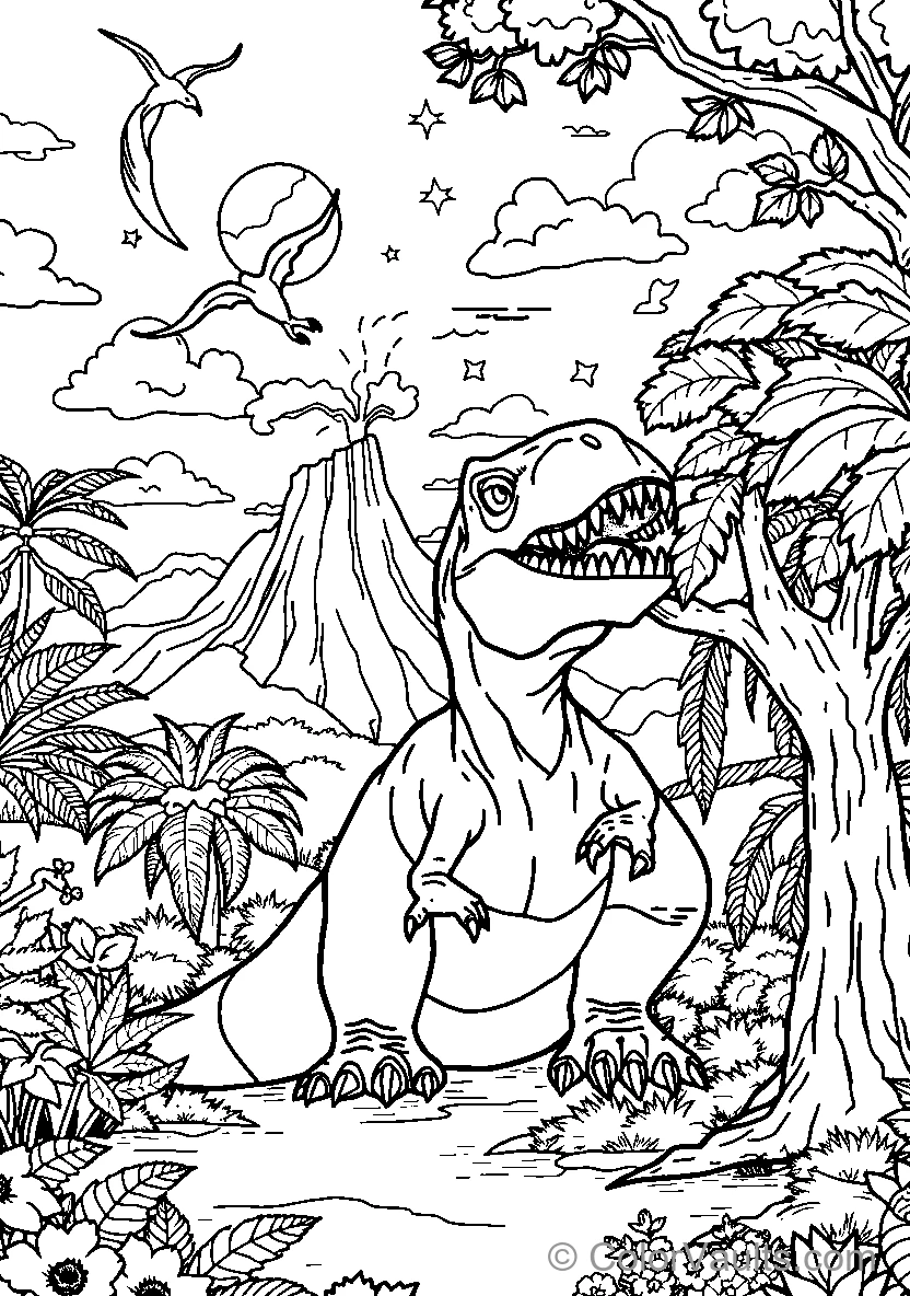 Dinosaur In The Jungle (Scene 4)