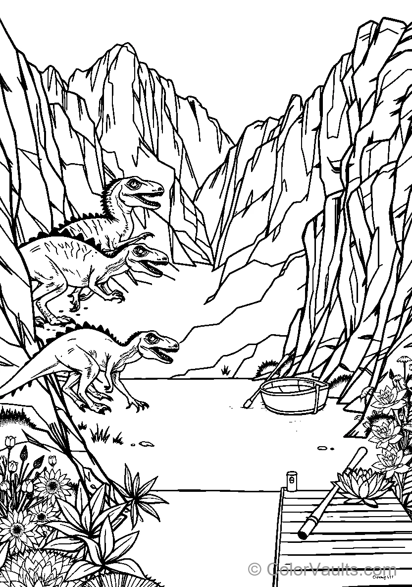 Dinosaurs By The River