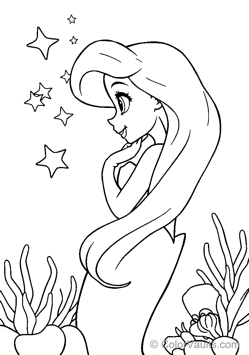 Ariel Underwater Scene