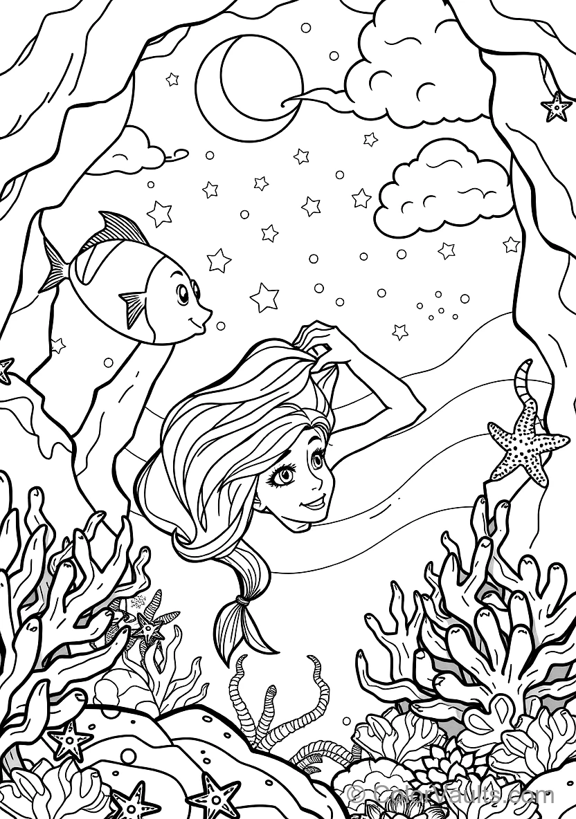 King Triton Holding the Golden Glowing Trident (2)