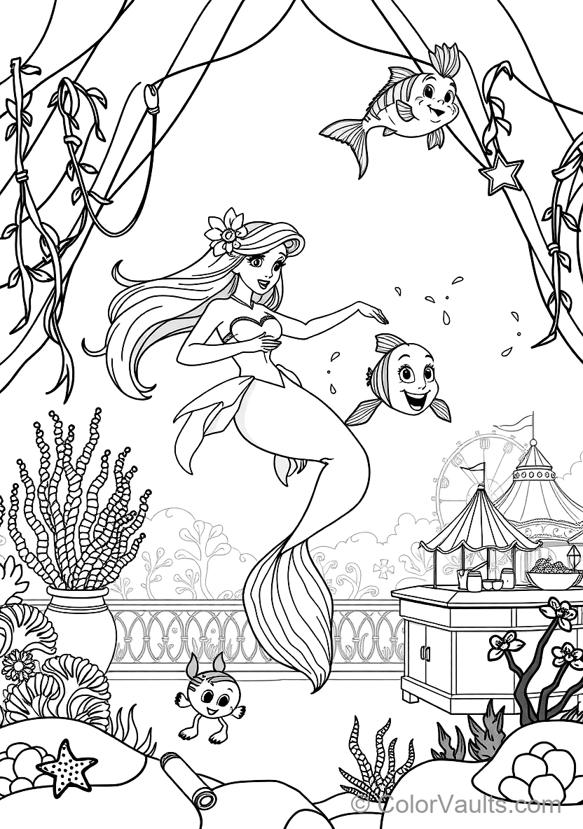 Ariel and Her Sisters Singing in Atlantica Palace (2)