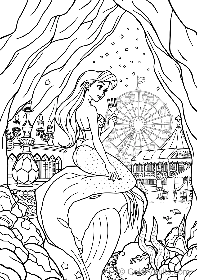 Ariel and Prince Eric in Romantic Rowboat Scene (4)