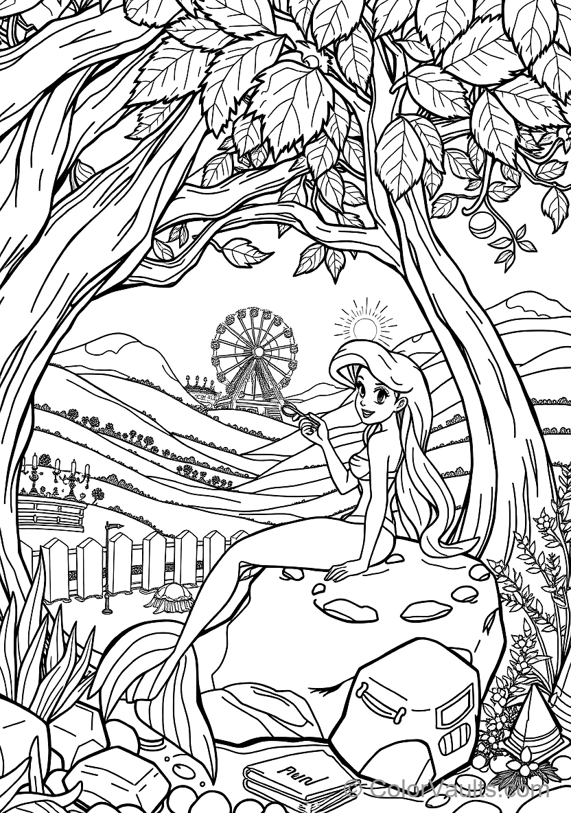 Ariel and Prince Eric in Romantic Rowboat Scene (5)
