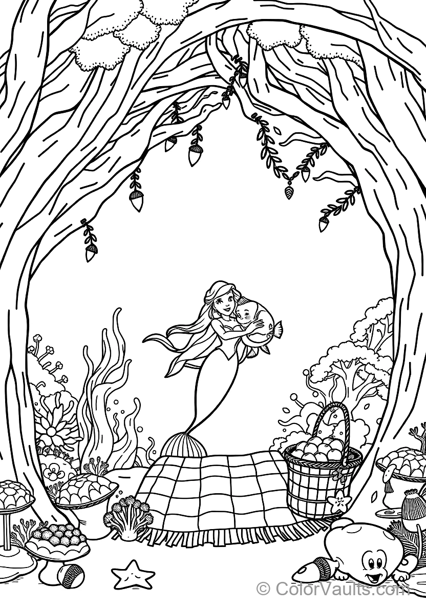 Ariel Sitting on Sunlit Ocean Rock with Flowing Hair (5)