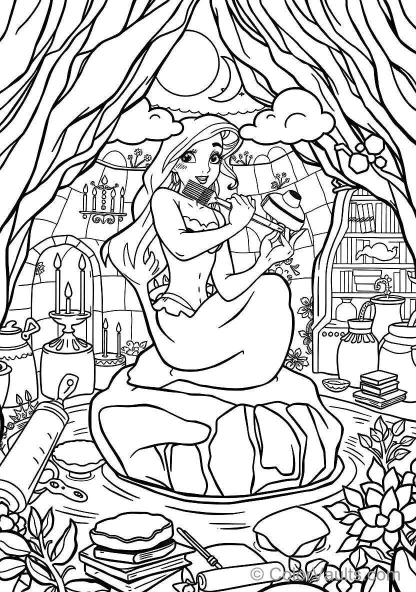 Ursula the Sea Witch Brewing a Magic Potion (5)