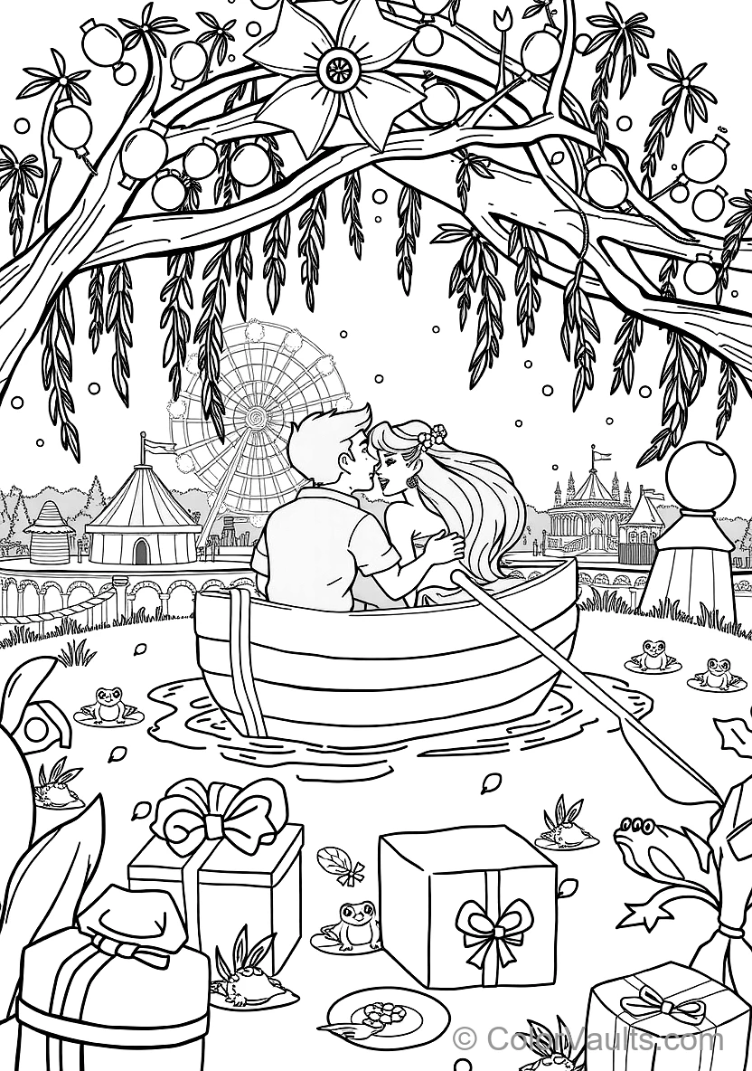 Ariel in Sparkling Pink Dress at Prince Eric Castle (5)