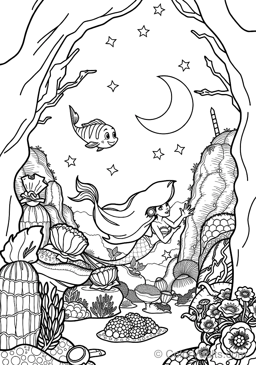 Princess Ariel Singing with Ocean Sea Creatures (5)