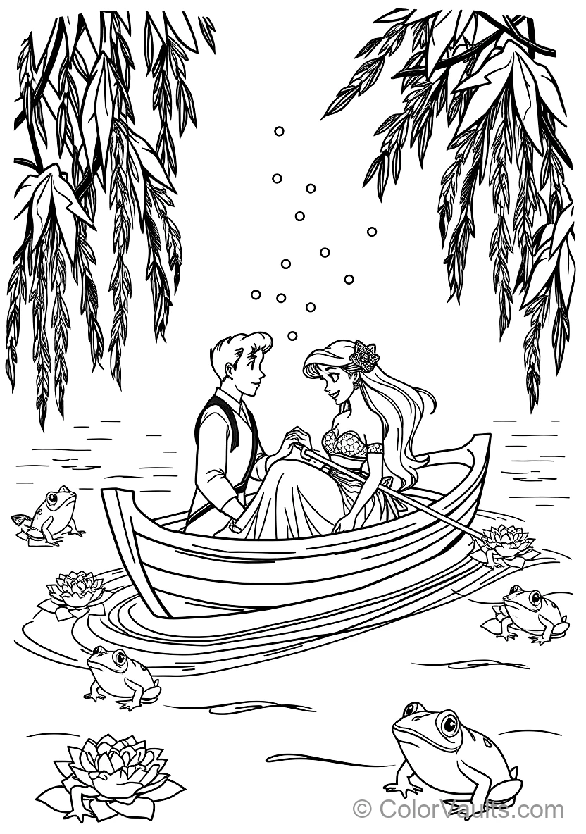 King Triton Blessing Ariel with Magic Rainbow Light (5)