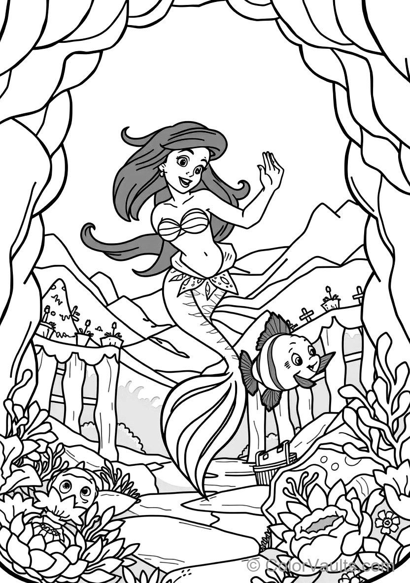 Ariel Discovering Human Treasures in Secret Grotto (6)