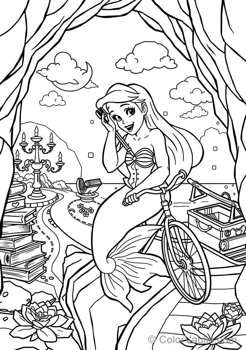 Princess Ariel Singing with Ocean Sea Creatures (6)
