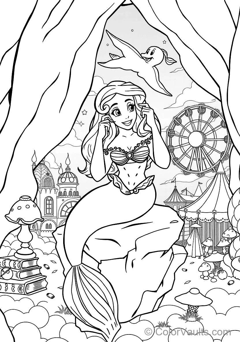 Princess Ariel Singing with Ocean Sea Creatures (7)