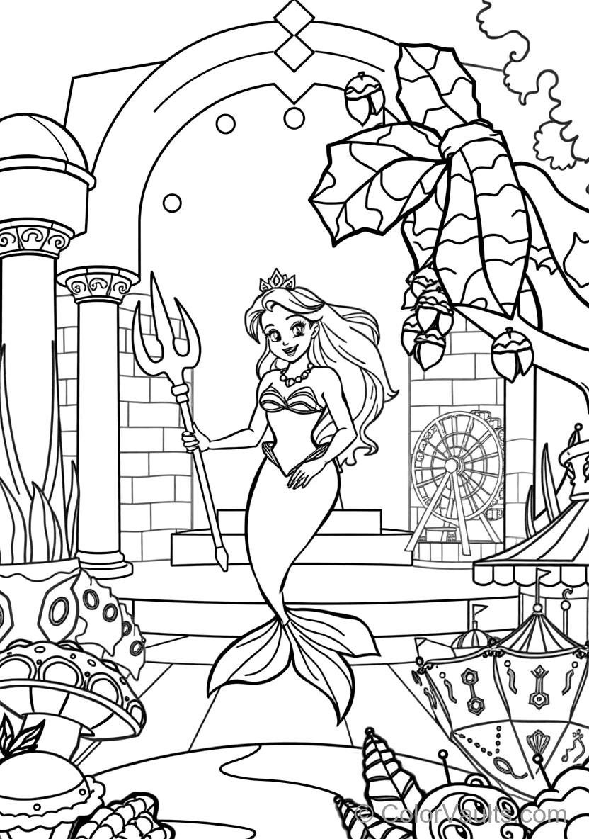 King Triton Blessing Ariel with Magic Rainbow Light (7)