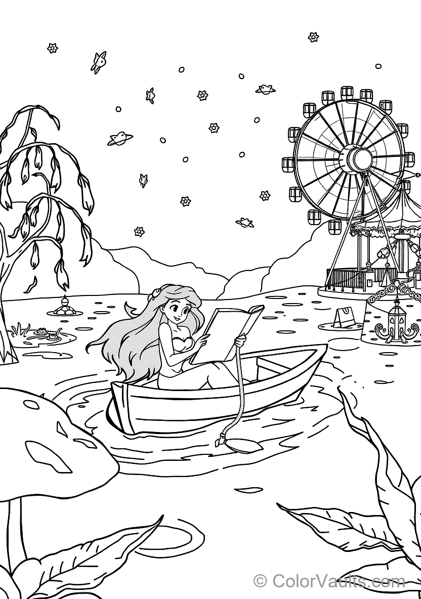 Princess Ariel Swimming Gracefully with Flounder (8)