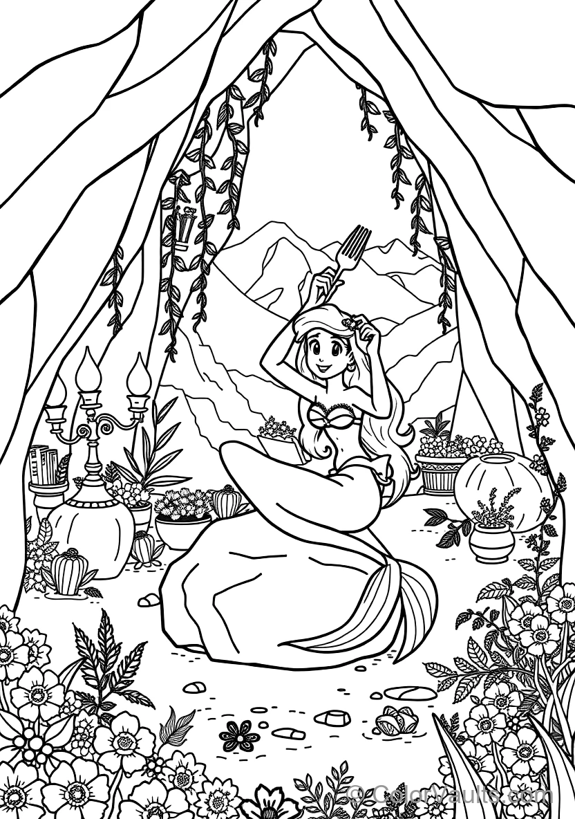 King Triton Blessing Ariel with Magic Rainbow Light (10)