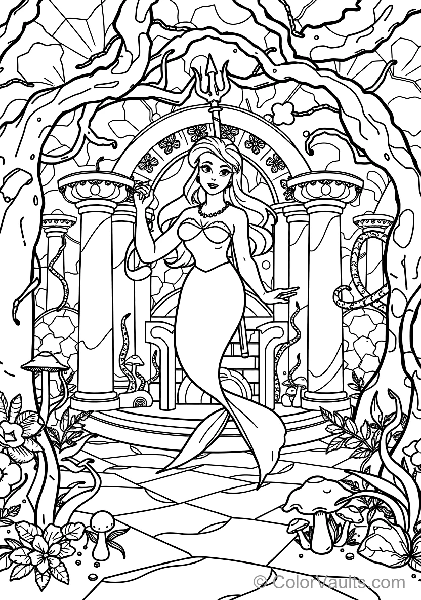 Ariel Holding a Pearl Inside an Oyster Shell (11)