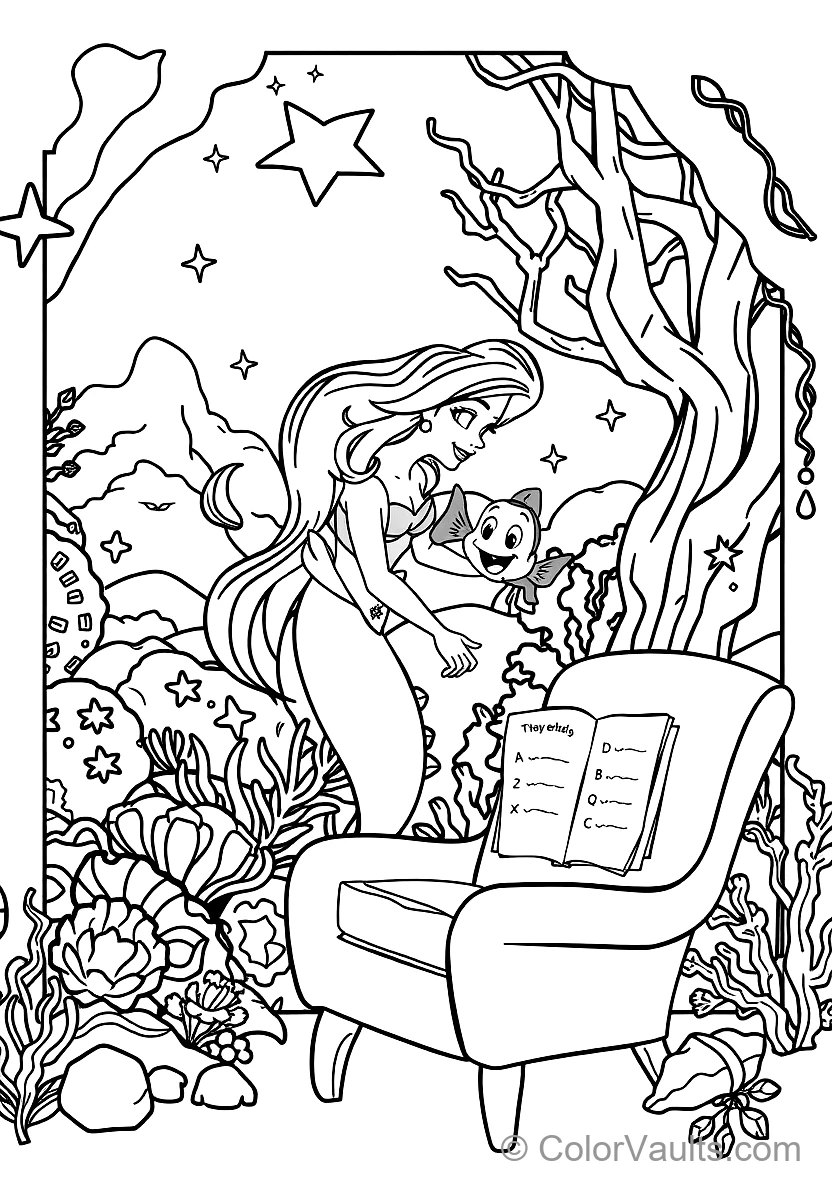 King Triton Blessing Ariel with Magic Rainbow Light (12)