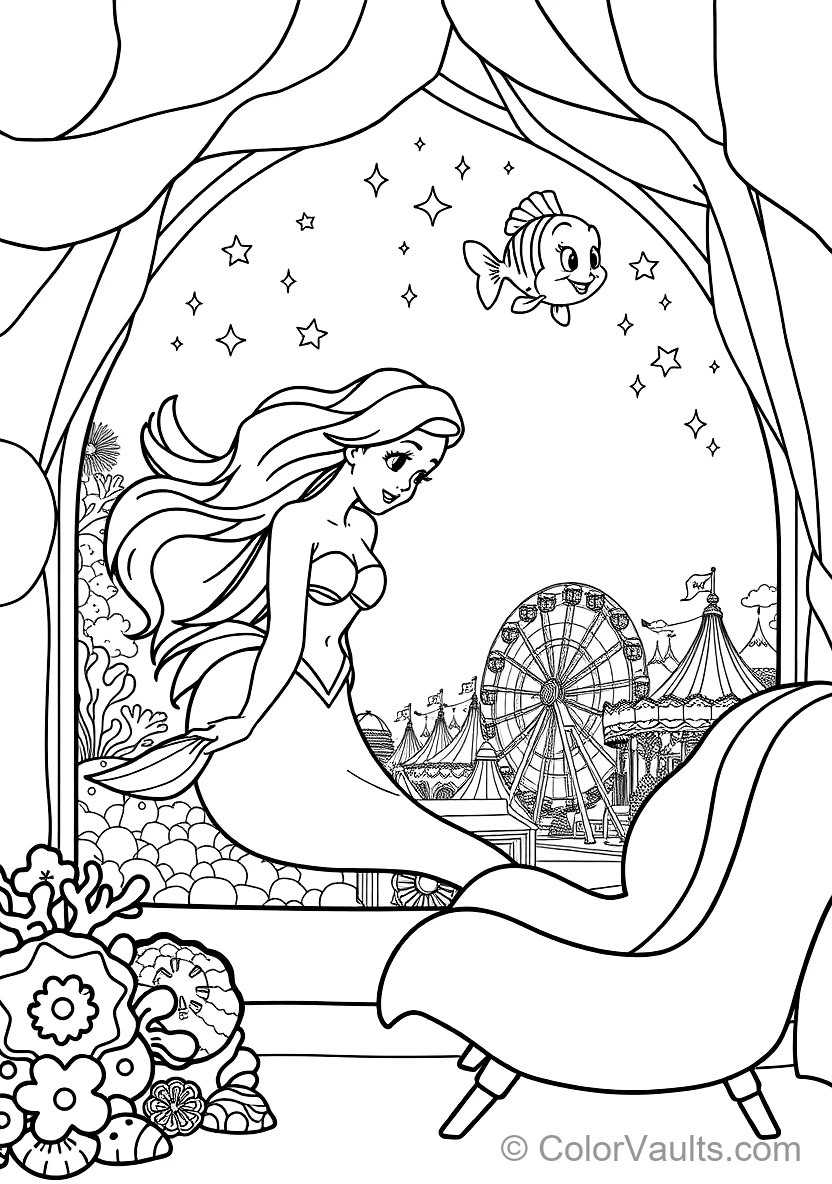 Princess Ariel Singing with Ocean Sea Creatures (13)