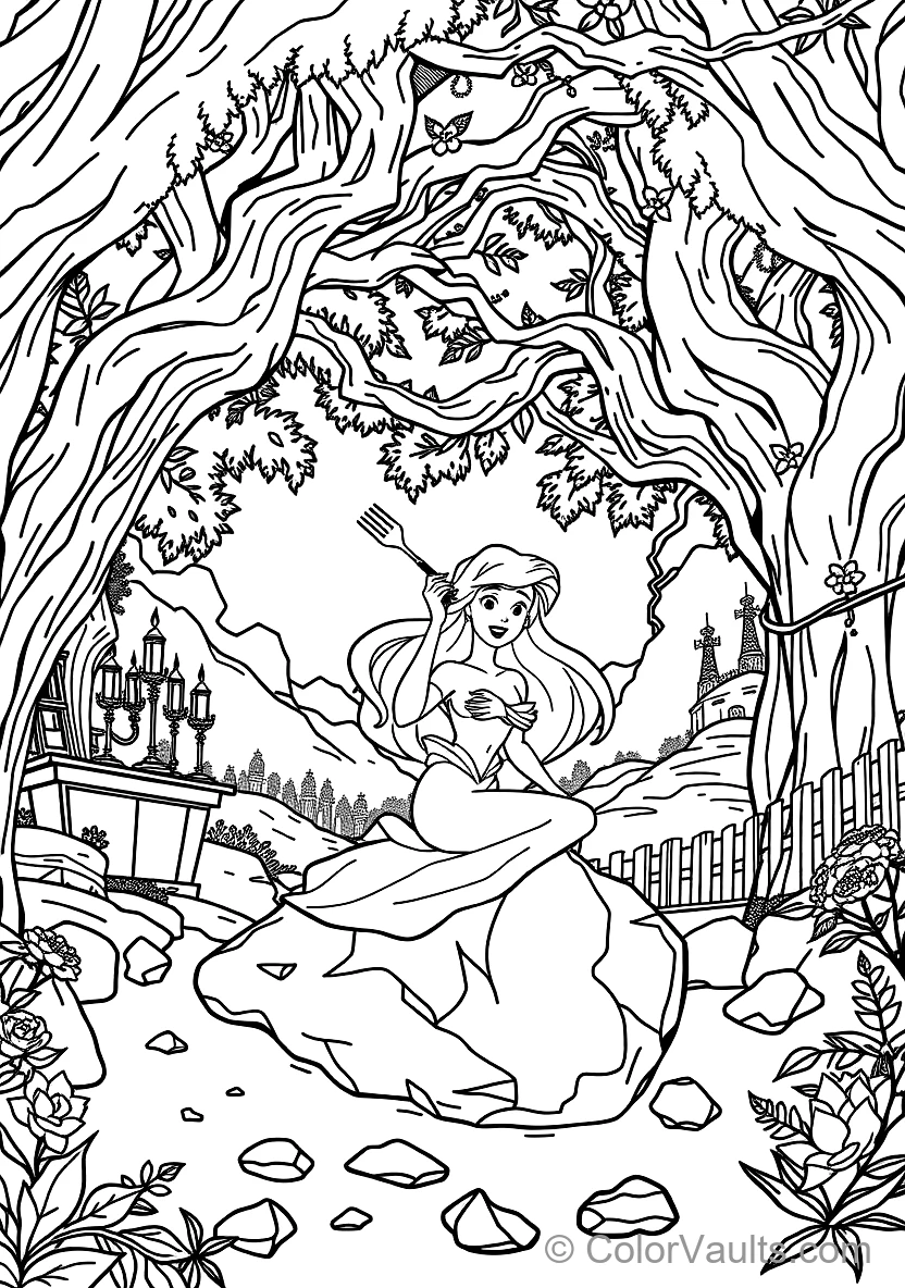 King Triton Blessing Ariel with Magic Rainbow Light (13)