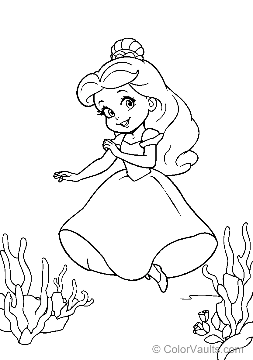 Ariel Underwater Or Mermaid Swimming
