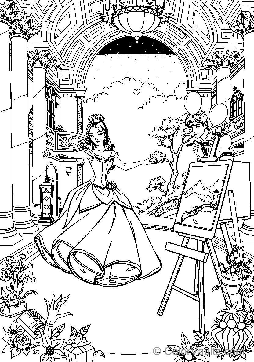 Belle Dances In An Enchanted Garden