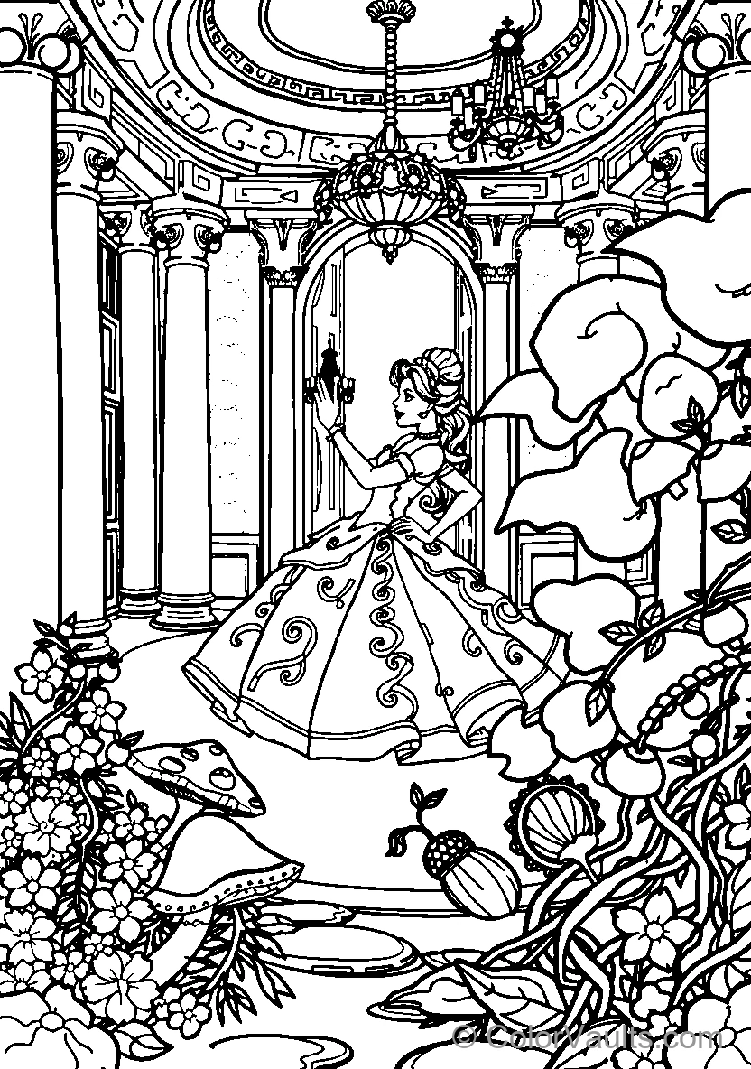 Belle In An Enchanted Garden