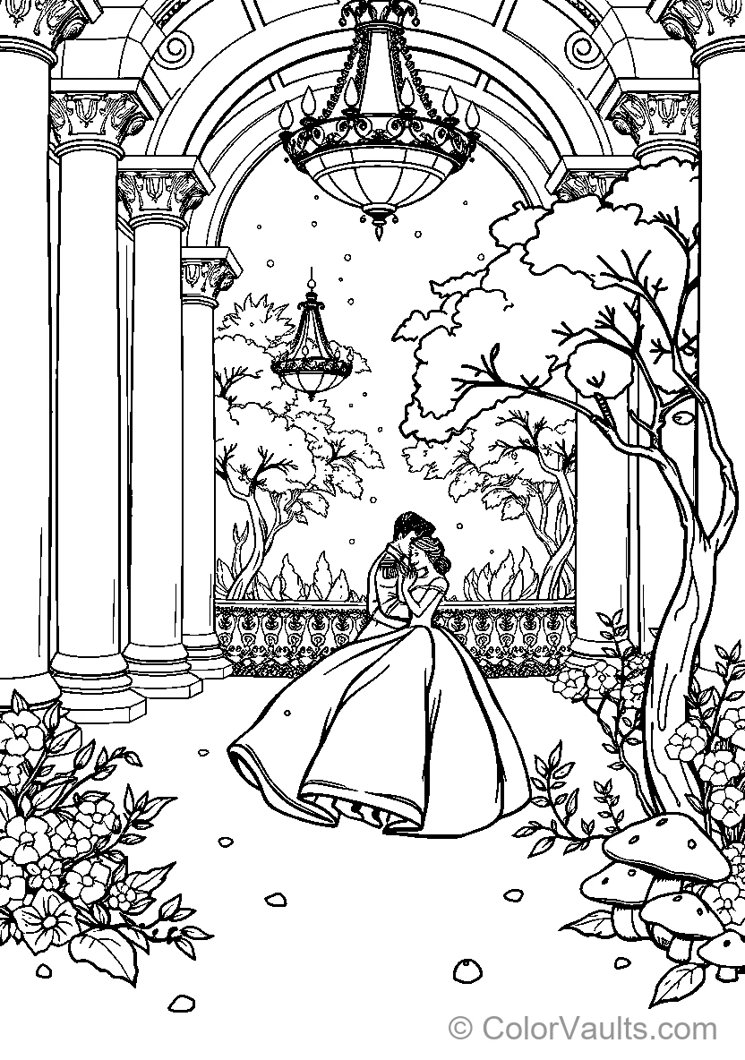 Belle In An Enchanted Garden (Scene 2)