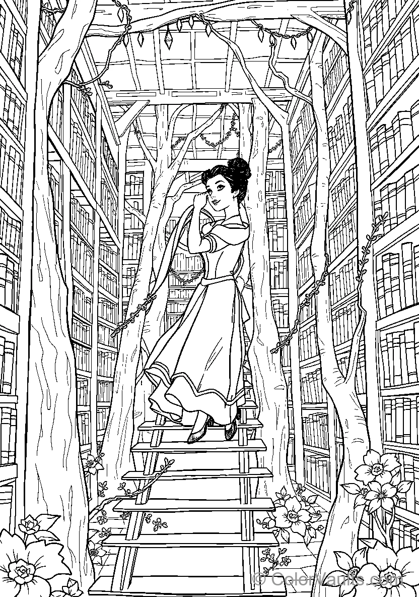 Snow White In Library Or Snow White Among Books