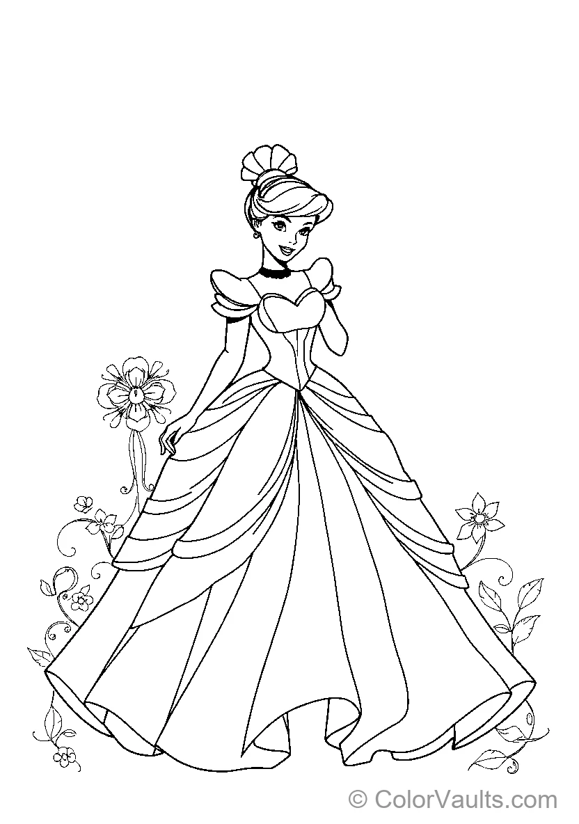 Cinderella In Her Ball Gown