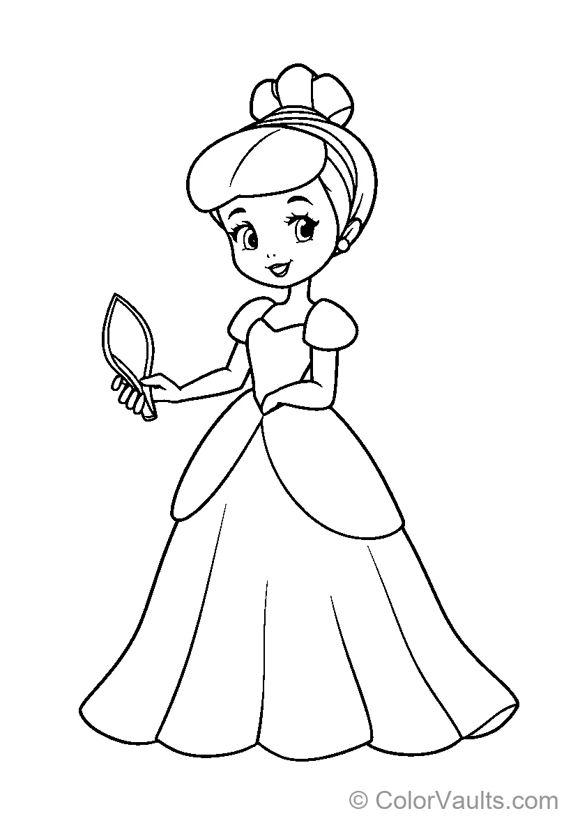 Cinderella In Her Iconic Dress