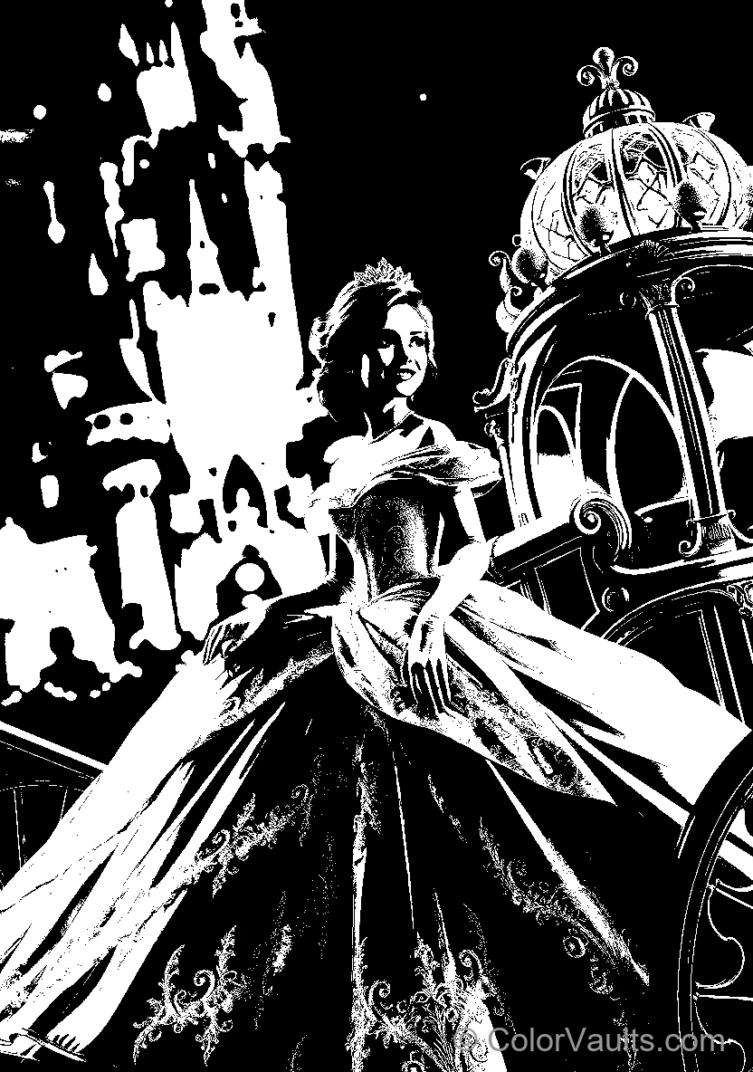 Disney Princess In Carriage