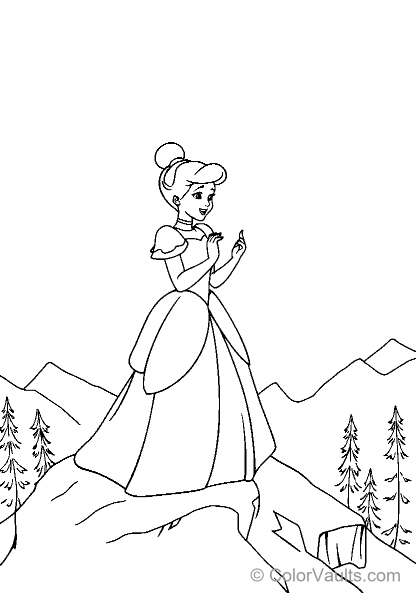 Elsa Anna Ariel On A Mountain Top