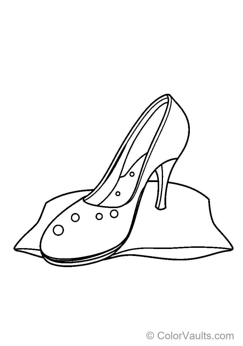 High Heel Shoe Outline
