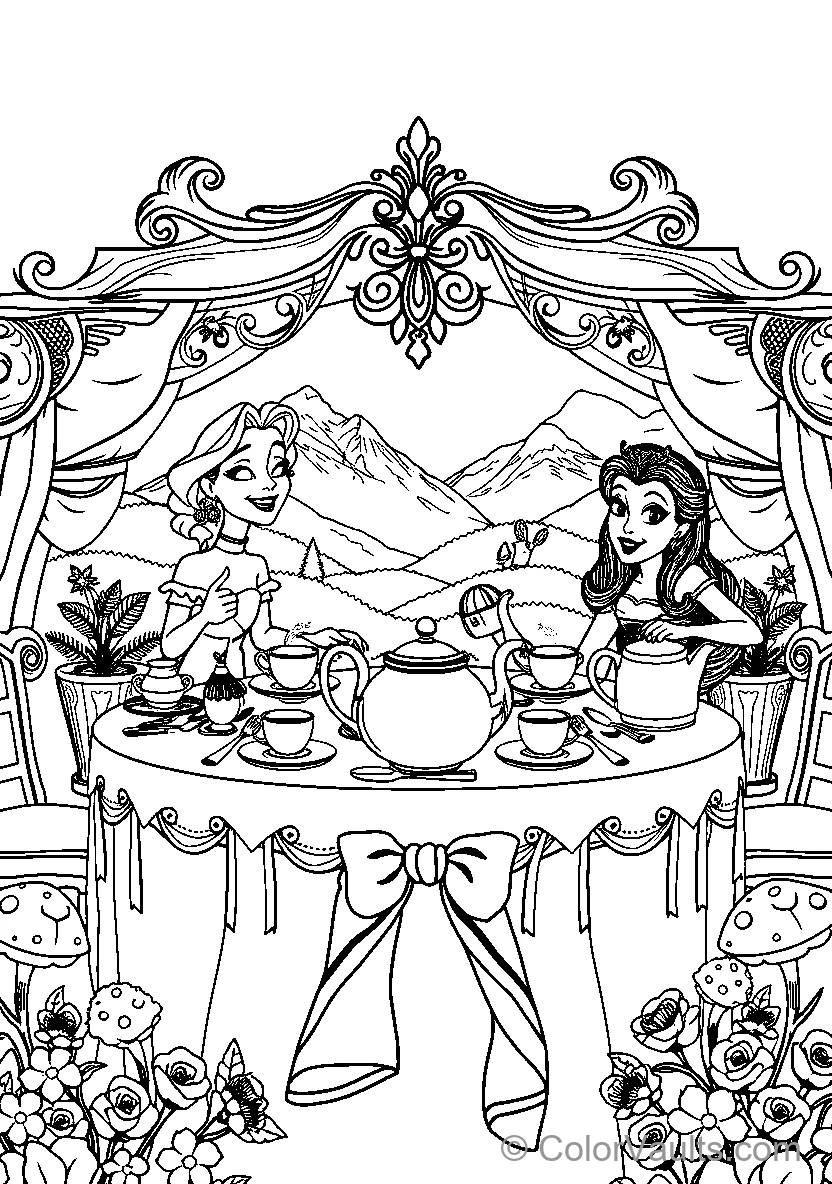 Frozen coloring page 2